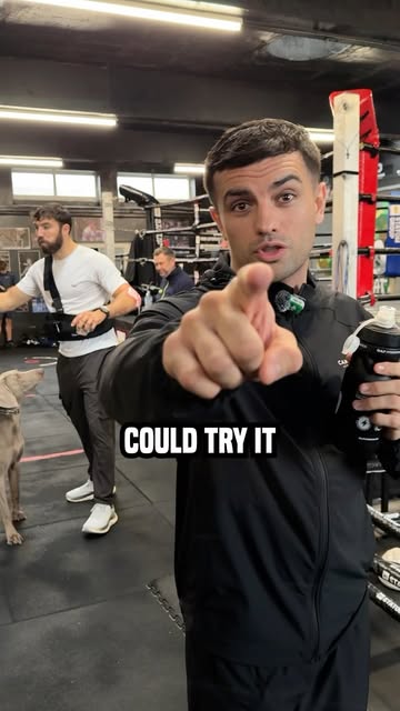 GULP gym reel featuring a speaker beside the boxing ring